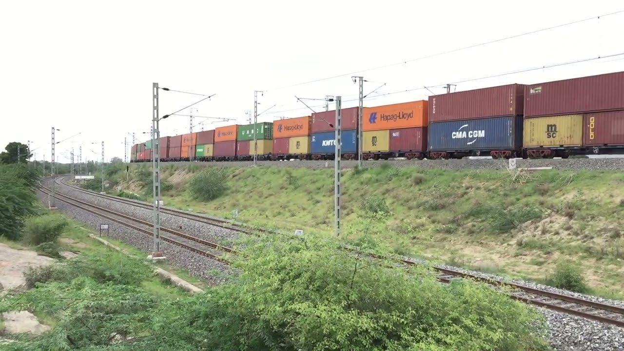Indian Tallest Train : Double Stake Containers