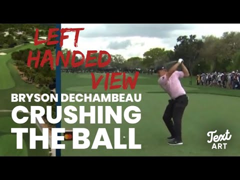 Bryson DeChambeau crushing the golf ball full speed and slow motion w ...