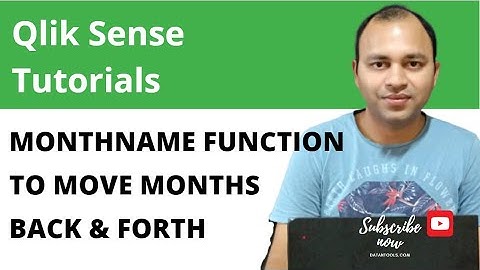 Qlik Sense Date Functions Tutorial | Month Name Script Function to Print Month Names and move months