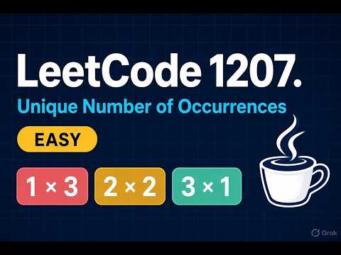 LeetCode 1207 | Unique Number of Occurrences | Java HashMap + HashSet | Easy