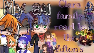 Clara family react to Afton’s family||FNaF||William x Clara||My AU