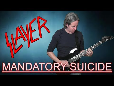 Slayer - Mandatory Suicide - Guitar Cover With Solo