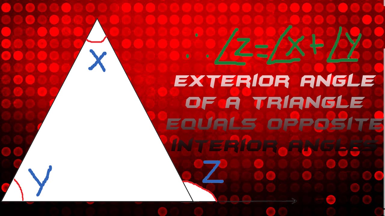 Exterior Angle Theorem Theorem Derivation