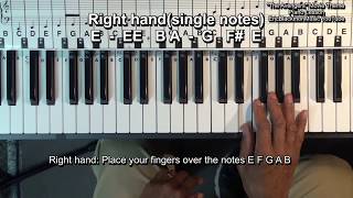 Avengers Infinity Wars Movie Trailer Theme Melody Piano Lesson - Marvel @EricBlackmonGuitar chords