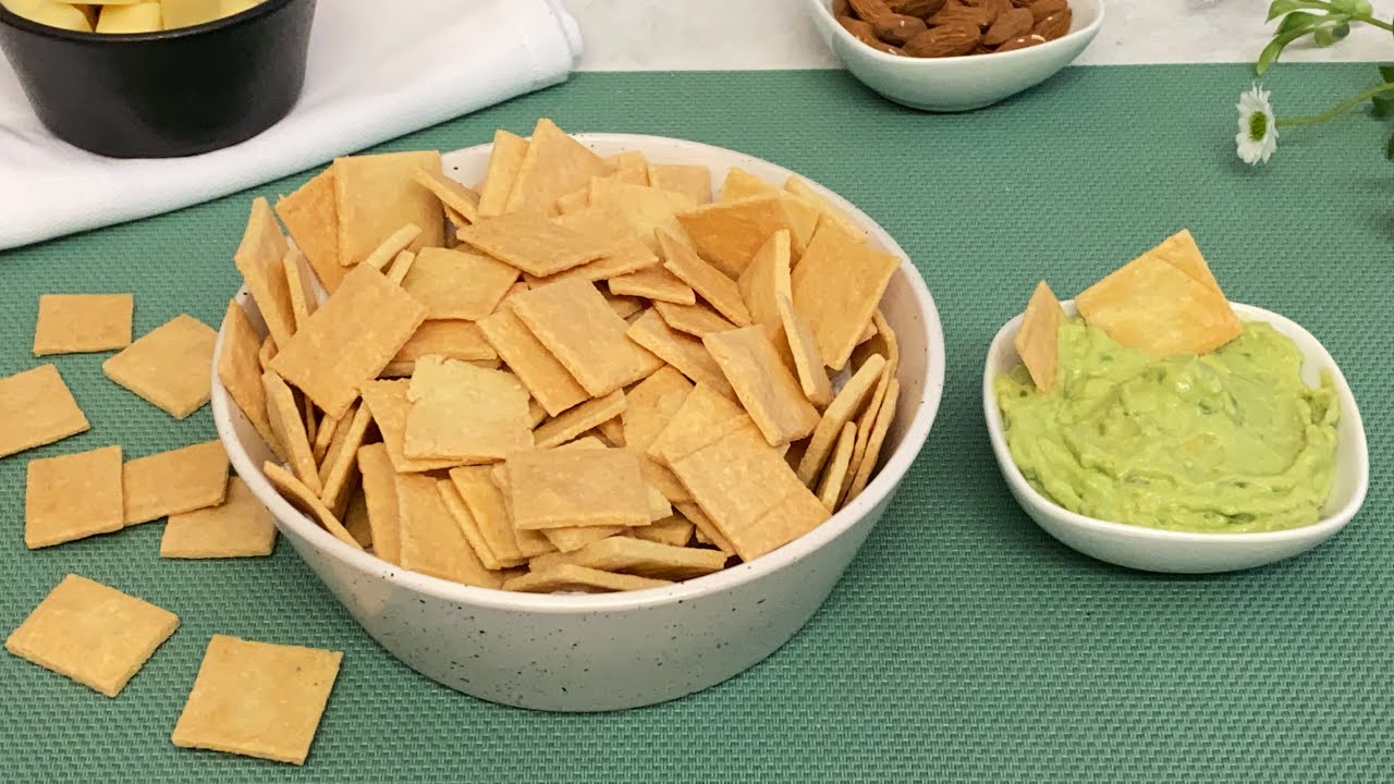 crackers keto recette facile avec 2 ingrédients   كراكرز كيتو بمكونين فقط