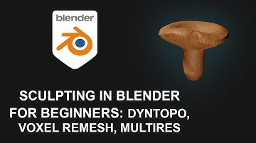 Sculpting In Blender 2.9 For Beginners - Tutorial Part2: Dyntopo, Voxel Remesh, Multires