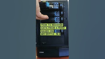 How to recover data from a RAID system based on My-Ditto network-attached storage #shorts #short