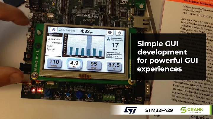 STM32F429 demo image | Smart home & medical device GUI using Crank Storyboard