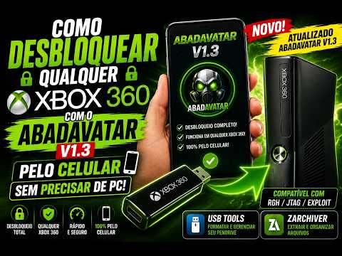 HOW TO UNLOCK XBOX 360 WITH ABADAVATAR V1.3 USING YOUR PHONE 📱 NO PC REQUIRED!