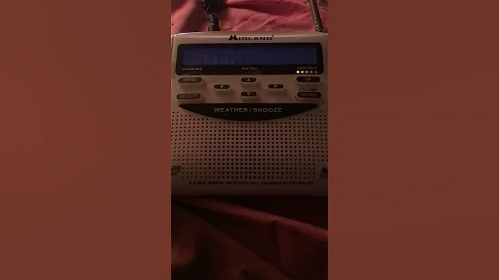 NOAA weather radio: Required weekly test