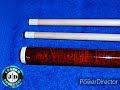 JD Custom Cues - 2010 Wrapless Ebony &amp; Amboyna Burl Full Splice Beauty