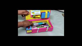 paper pencil box | paper craft | diy school craft