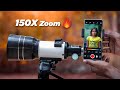 Crazy 150x zoom telescope lens for mobile camera  balaram photography