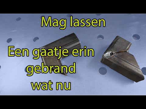 Mag lassen een gaatje dicht lassen hoe doe je dat.