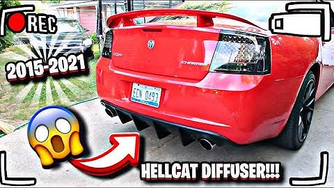 INSTALLING A HELLCAT DIFFUSER ON MY SRT8 DODGE CHARGER 🔥😱