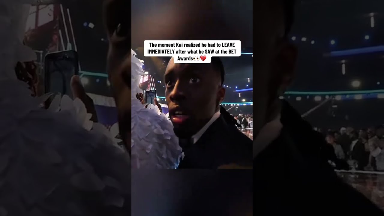 The Moment Kai Realized He Had To Leave BET AWARDS Immediately Kaicenat
