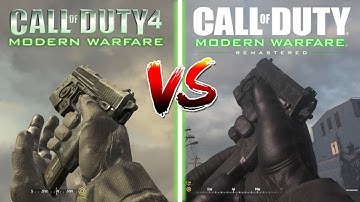 COD 4 Modern Warfare vs Modern Warfare Remastered - Comparison Breakdown
