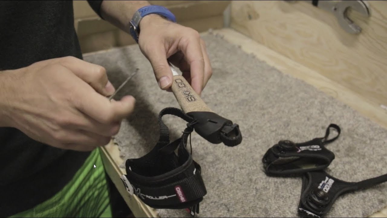 How to change a strap on a rollerski pole SkatePro YouTube