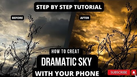 How to creat DRAMATIC SKY in Lightroom. // step by step tutorial