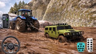 Stuck in Deep Mud! Tractor vs 4x4 Off-Road Rescue Gone Wrong 😱 screenshot 2