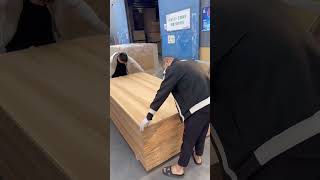 thermally modified poplar boards in customer's factory