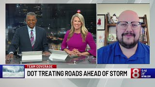 DOT treats highways, roads ahead of winter storm in Connecticut