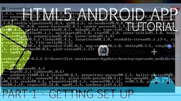 Cordova and Ionic   Android HTML5 App Development Tutorial   full