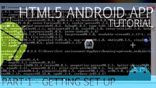 Cordova and Ionic   Android HTML5 App Development Tutorial   full