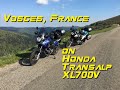 Vosges, France on Honda Transalp XL700V, May 2019