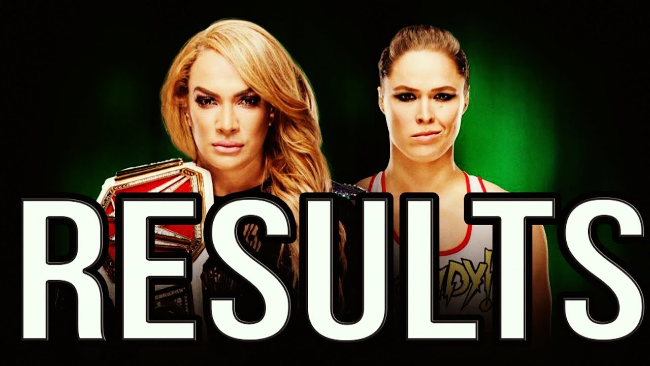 WWE MONEY INTHE BANK 2018 RESULTS