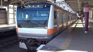 JR中央線E233系T42編成青梅快速武蔵境駅発車