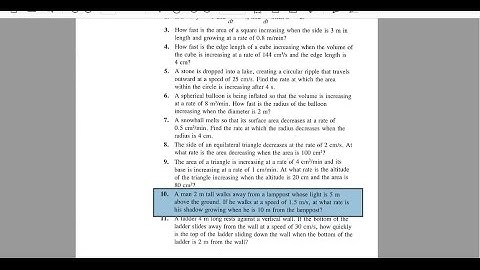 Calculus 30 3.5 (#10) Related Rates Example