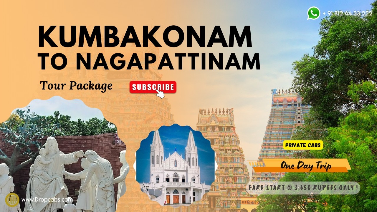 Comfortable Round Trip Ride Kumbakonam to Nagapattinam #southindiatravel #travelindia #taxiservice