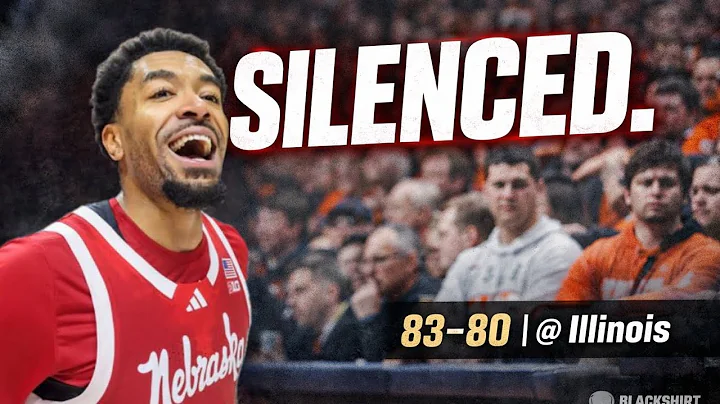 83–80 ROAD THRILLER 😤 | Nebraska STUNS Illinois in Champaign | Pavelka Call Overlay