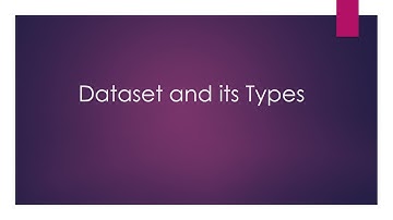 Datasets and Types