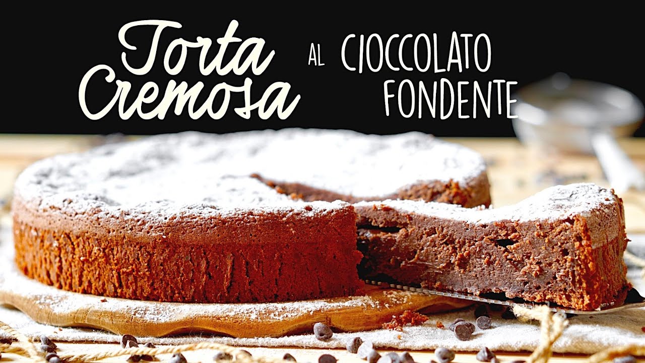 TORTA CREMOSA AL CIOCCOLATO FONDENTE Ricetta Facile - Buon'Idea
