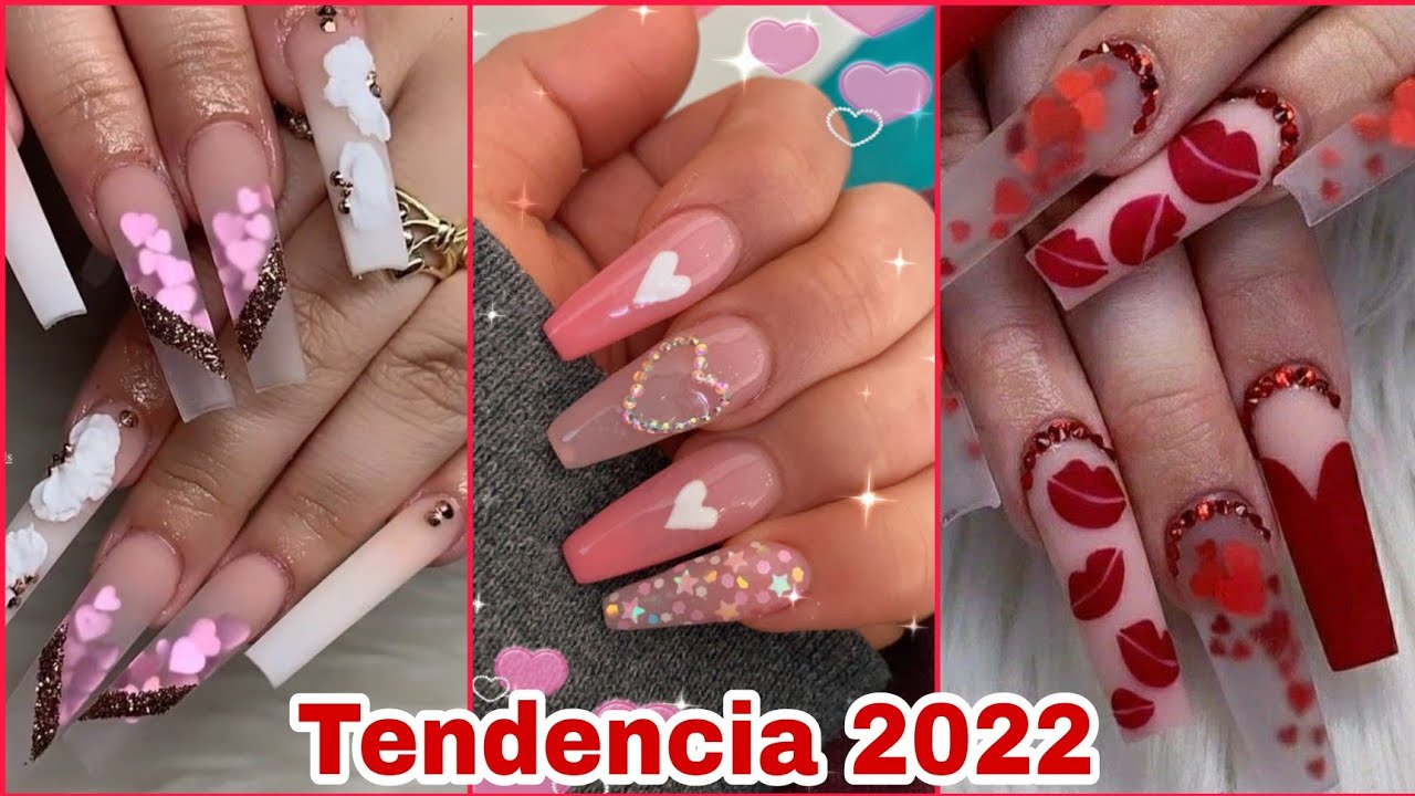 IDEAS DE UÑAS PARA ESTE 14 DE FEBRERO HERMOSOS DISEÑOS DE UÑAS ACRÍLICAS  PARA SAN VALENTÍN - thptnganamst.edu.vn