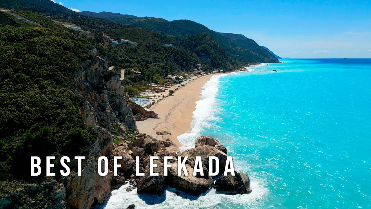 6 Best Beaches & Towns on Lefkada Island Greece 🇬🇷 4K