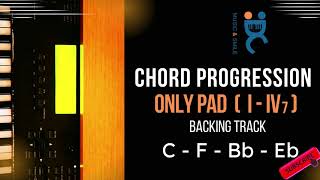 Video thumbnail of "Chord Progression I  - IV7 - Backing track (60 Bpm) C-F-Bb-Eb"