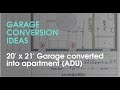 Garage Conversion Ideas - 420 Sq. Ft. Garage Conversion Design & Floor Plan Layout Garage Conversion Ideas - 420 Sq. Ft. Garage Conversion Design & Floor Plan Layout