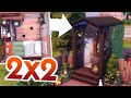 2x2 tiny starter house - the sims 4 - speed build - no cc
