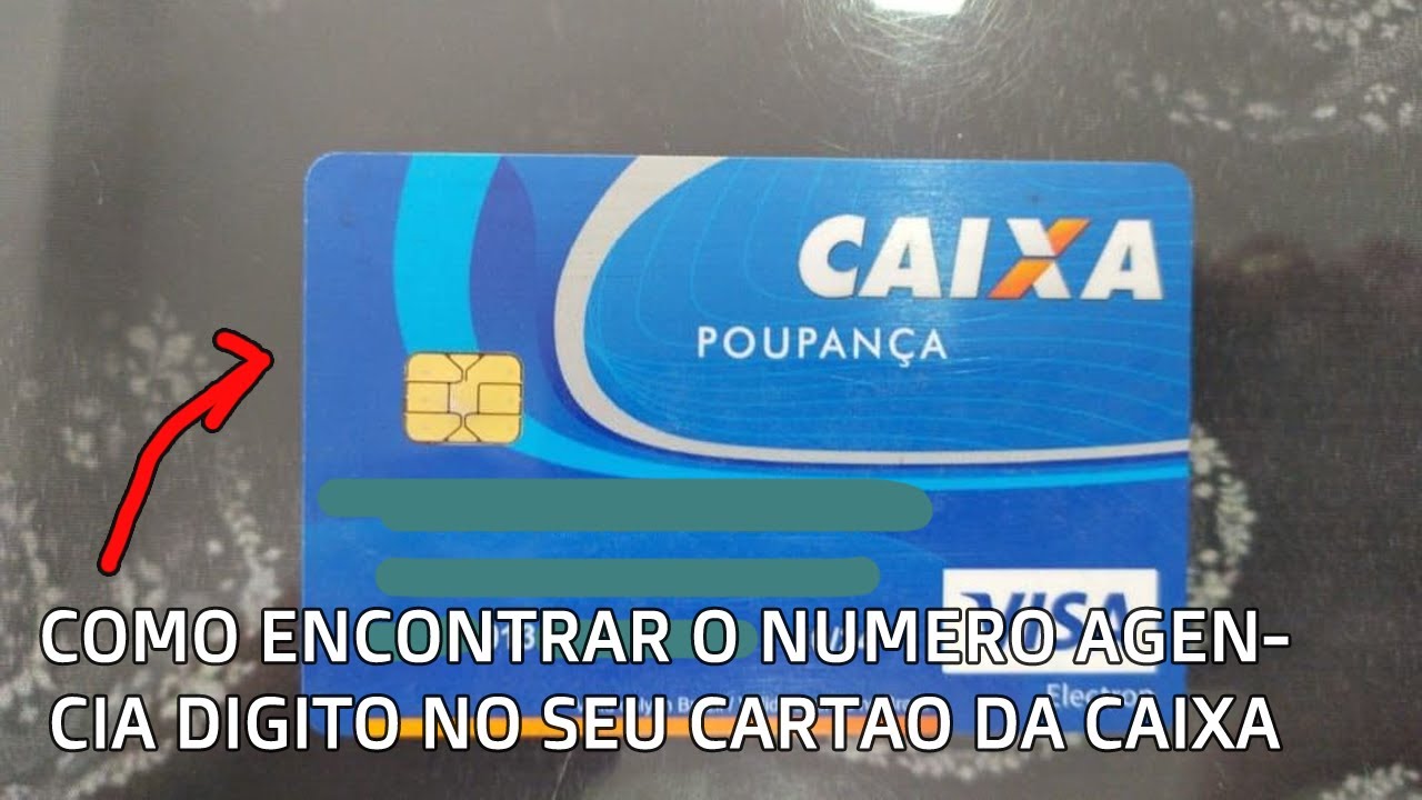 Como Encontrar o Numero da Agencia Operação e Digito no Cartão de ...
