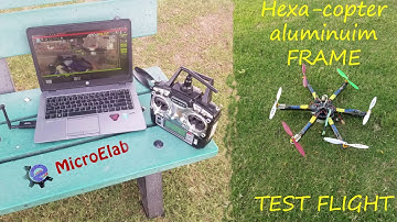 Hexa copter build using aluminium frame-Apm 2.8 gps -Test flight-MICROELAB