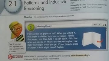G7 Geometry 2.1 Patterns and Inductive Reasoning