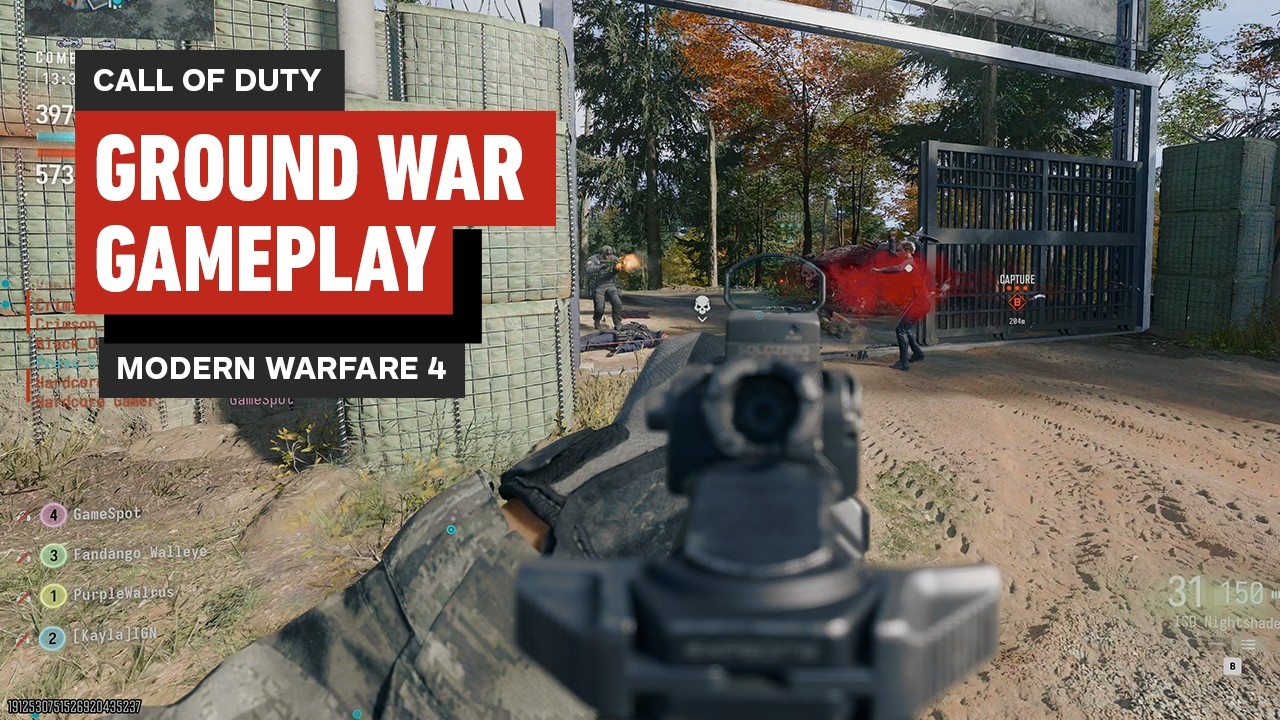 Call of Duty: MW4 - Ground War Gameplay (4K 60FPS)