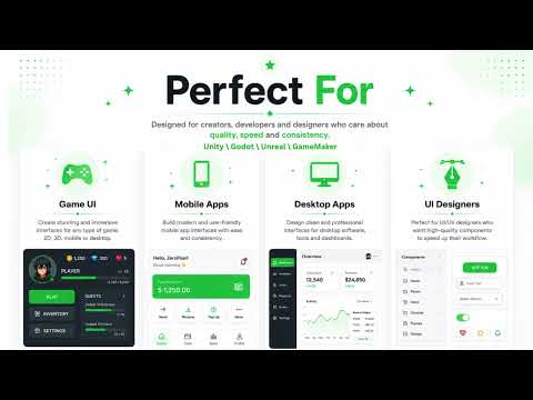🚀 Modern UI Kit for Unity & Figma | ZeroPixel