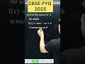 Q) Find the values of 'a’  for which   f(𝑥)=sin𝑥−a𝑥+b is increasing on R  #cbse2026 #class12math