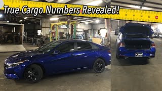 2023 Hyundai Elantra - True Cargo Capacity Given In Inches Hyundai Elantra Boot Space