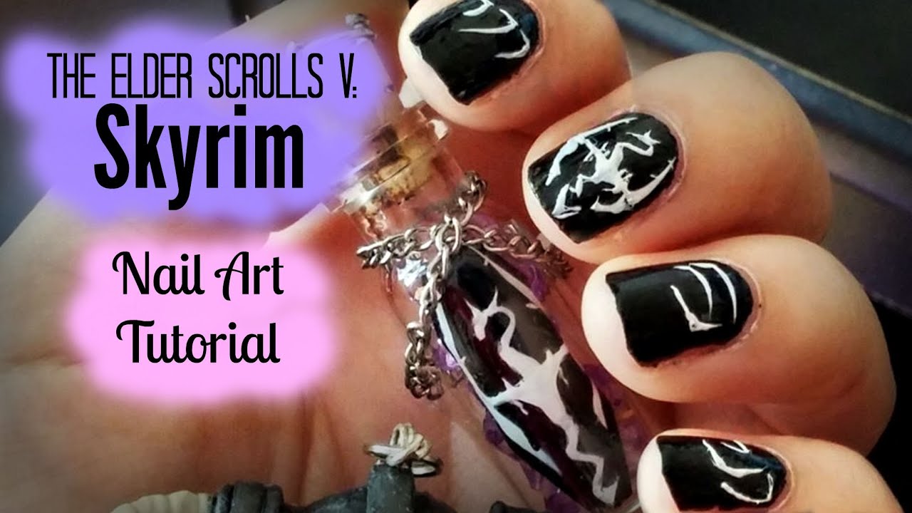 The Elder Scrolls V: Skyrim // Nail Art Tutorial - YouTube