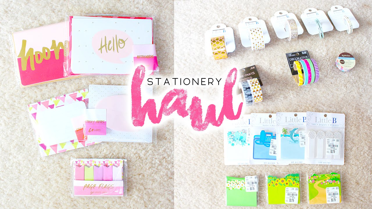 Stationery & Planner Supplies Haul YouTube